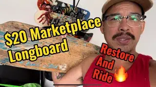 Restore and Ride: Fixing up a $20 marketplace Sector 9 Bamboo Longboard