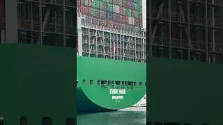 Biggest EVERGREEN Container Ship to ever arrive in Los Angeles