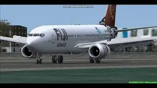 Fiji Airways B737 Nadi International Airport NFFN Landing FS9