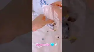 🩵🤍 Crocs Upgrade #kawaii #cute #hellokitty #cinnamoroll #crocs #asmr #unboxing #upgrade
