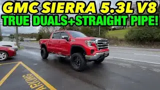 2019 GMC Sierra 5.3L V8 True Dual Exhaust w/ Straight Pipes!