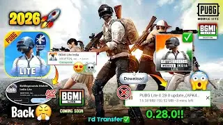 😱Pubg/Bgmi Lite Comeback🤯 India🇮🇳 Update 2026 | Pubg MLite I'd Transfer BGMi Lite😳 Update 2026 🔥