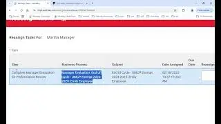 Workday Demonstration: Reassign Tasks