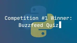 Competition #1 Winner: Buzzfeed Quiz