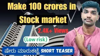 Stock market Road map in kannada 🤑 | Investing for beginners  | Short promo