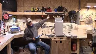 CNC fabricated winter bird roosting box