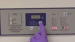 Setting the Temperature Calibration Offset on a Blizzard J Model Ultralow Freezer