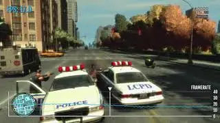 GTA 4 - PS3 Frame-Rate Test Gameplay