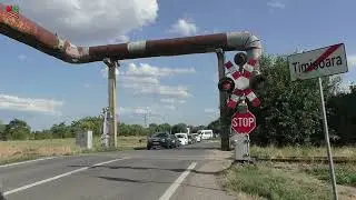 Trecere la nivel Timișoara Sud #1 (RO) - 31.7.2025 / Železniční přejezd / Romanian railroad crossing