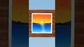 Easy watercolor drawing and painting | Poster colour painting