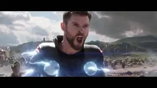 Thor Bifrost into Wakanda (Avengers Infinity War 2018)