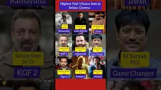 🔥Highest Paid Villain Roles in Indian Cinema! 💰💵#VillainRole#yash#Kamal#SanjayDutt#VijaySethupathi