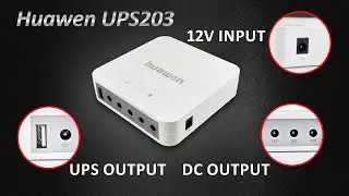 5V/9V/12V/19V DC MINI UPS with Multiple Voltage Outputs - UPS203
