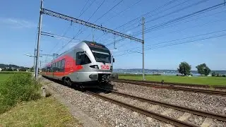 スイスの鉄道：SOB &rdquo;チャプフェンベルク&rdquo;, プフェフィコン駅付近 2021 (Switzerland, SOB 