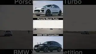 Porsche Macan Turbo Vs BMW X4M Competition #porsche #macan #porschemacan #bmw #x4m #bmwx4m #race ￼