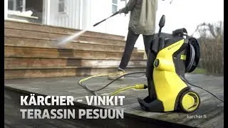 Vinkit terassin pesuun