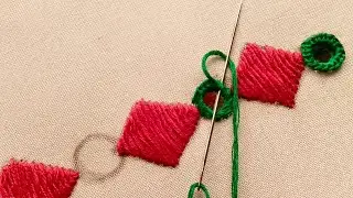 Beautiful Hand Embroidery With Mirror work design|Mirror work design| Embroidery design tutorial 