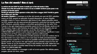 La fine del Mondo? Non Esiste