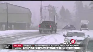 Heavy Snow Hits the Sierra Nevada