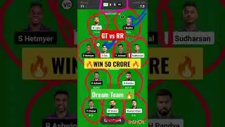GT vs RR Dream 11 prediction#shorts #mi#srh#pk#gt#ipl#csk #dream11#ipl2023,#trending#viratkohli