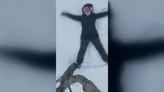 That laugh! WFMY News 2's Tanya Rivera has too much fun in the snow!