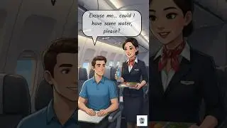 ✈️ Easy English on a Plane &ndash;Talking to Flight Attendants | Simple English Conversation for Travelers