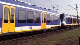 Hoe komen de nieuwe NS Sprinters van CAF naar Nederland ? Per Trein natuurlijk !!!
