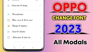Oppo mobile me font style kaise change kare ।। how to change font style in oppo phone 2023 |