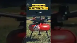 Firefighting Drone Extinguish Fire 😳🚁💦 |LIVE Action! #firefighter #extinguisher #fire #shortsfeed