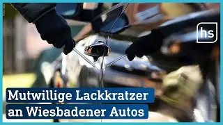 Autokratzer in Wiesbadener Innenstadt | hessenschau