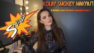 Tugba Erkoclar 4 ürünle SMOKEY makyajı