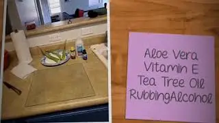 Homemade Hand Sanitizer with simple ingredients like Aloe Vera, Tea Tree Oil, Vitamin E