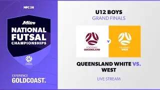 Queensland White vs. West | Grand Finals U12 Boys | 2026 Mitre National Futsal Championships