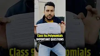 Class 9 Maths Ch 2 Polynomials Guaranteed Qs in Exam #shorts #class9 #class9maths #esaral