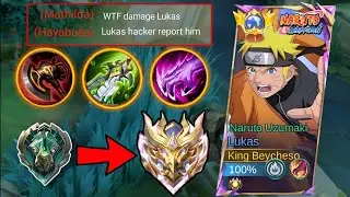 LUKAS NARUTO UZUMAKI SKIN GAMEPLAY BEST BUILD FOR RANKED PUSH  EPIC TO IMMORTAL RANKED