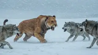 Wolf Pack vs King Lion | Power, Strategy & The Ultimate Wildlife Battle