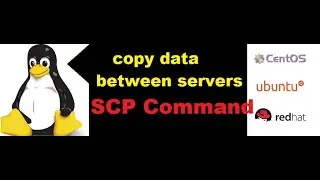 how to copy data from 1 server to another server using scp command in redhat Linux operating system.