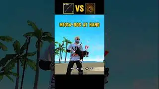 M1014 Without Skin Vs M1014-Dog At Hand Damage Test 🔥 #freefiremax #freefireshorts #test