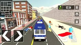 911 Emergency Rescue Simulator - Police Blue Ambulance Driving Games - Android IOS GamePlay