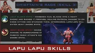 MOBILE LEGENDS LAPU LAPU SKILLS