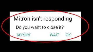 How To Fix Mitron App Isn't Responding Error Android & Ios || Fix Mitron App Not Open Problem