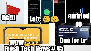 Tech news #45 : Google Duo For TV ! 🔥🔥,Emui 11 update,Techno Spark Power 2 Air Launch,5G in china🤔🤔