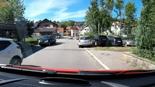 [Innenaufnahme / vorbildliche Autofahrer] Alarmfahrt mit dem ELW 1 der Feuerwehr Meckesheim