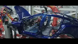 Tesla B-roll: Model 3 General Assembly