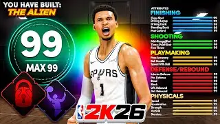 ULTIMATE 7&rsquo;4 VICTOR WEMBANYAMA BUILD - 99 BLOCK, 92 REB, 90 BLOCK, CONTACT DUNKS & MORE (NBA 2K26)