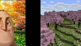 Mr Incredible becoming cold to hot POV Minecraft biomes