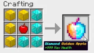 Minecraft UHC but you can craft GOD APPLES from any item..