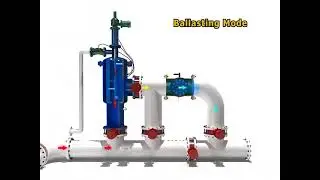 Ballast water treatment system onboard 3D 동영상simplified version.