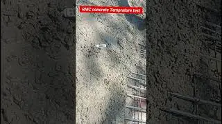 #RMC Temprature Test at site concrete #Temperature test#rmc