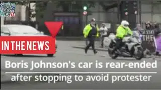Boris Johnson involved in minor car accident after protester runs into road